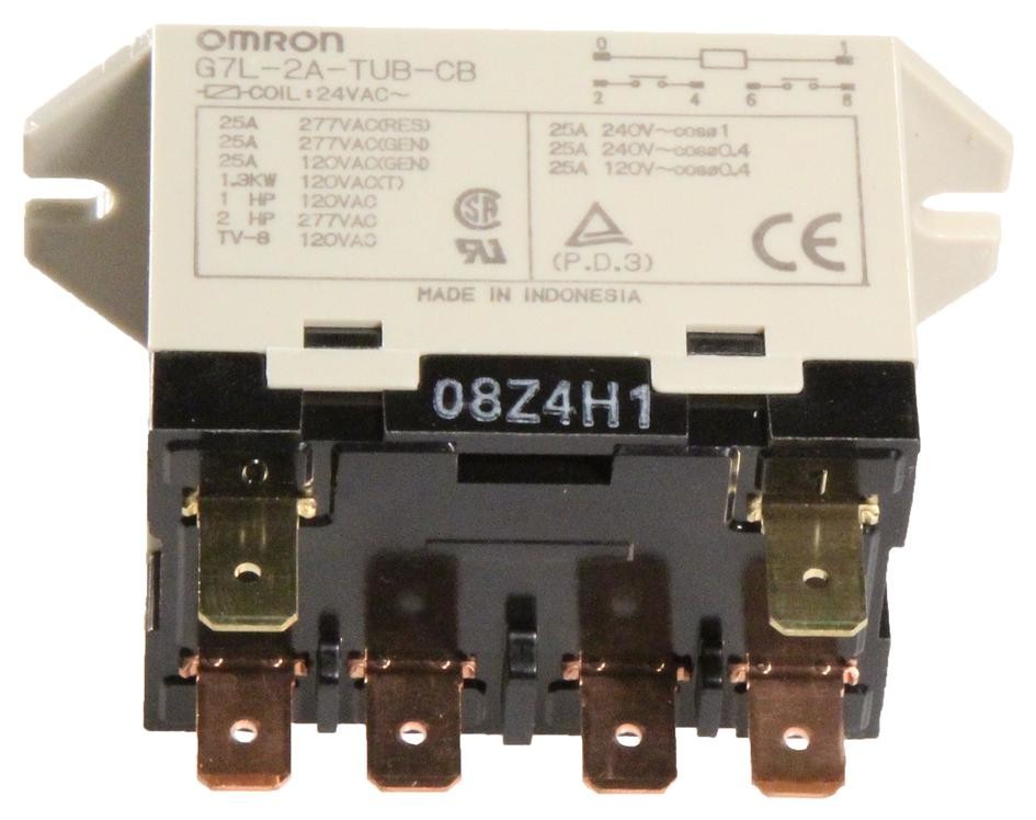 Omron Electronic Components G7L-2A-Tub-Cb-Dc24 Power Relay, Dpst, 25A, 24Vdc, Panel