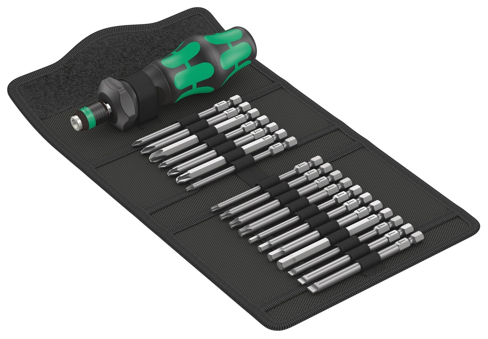 Wera Kraftform Kompakt Turbo 1 Turbo Screwdriver Set, 19Pc