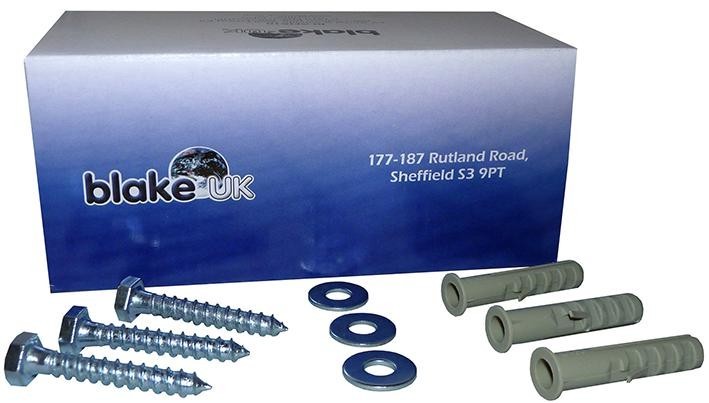 Blake Uk Blafix10 Fixing Kit, Bolt+Plug+Washer M8X50, 50Pk