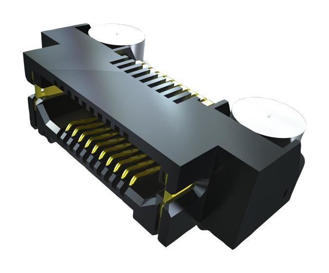 Samtec Erf8-025-01-S-D-Ra-L-Tr Connector, Stacking, Rcpt, 50Pos, 2Row