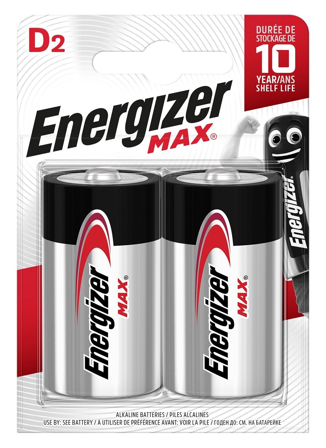 Energizer 7638900426823 Battery, D, 1.5V