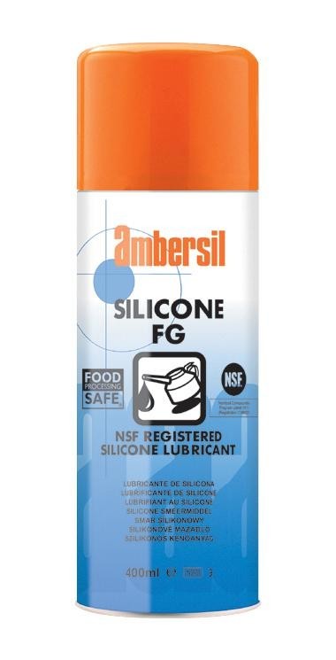 Ambersil Silicone Fg, 400Ml Lubricant, Oil, Silicone, Aerosol, 400Ml