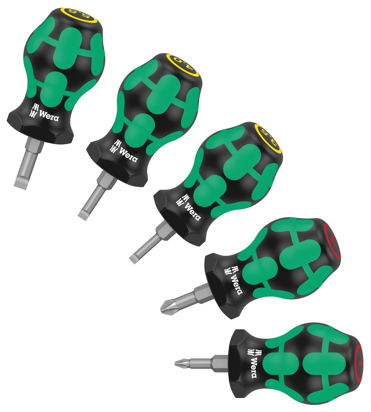 Wera Stubby Set 1 Stubby Screwdriver Set, 5Pc