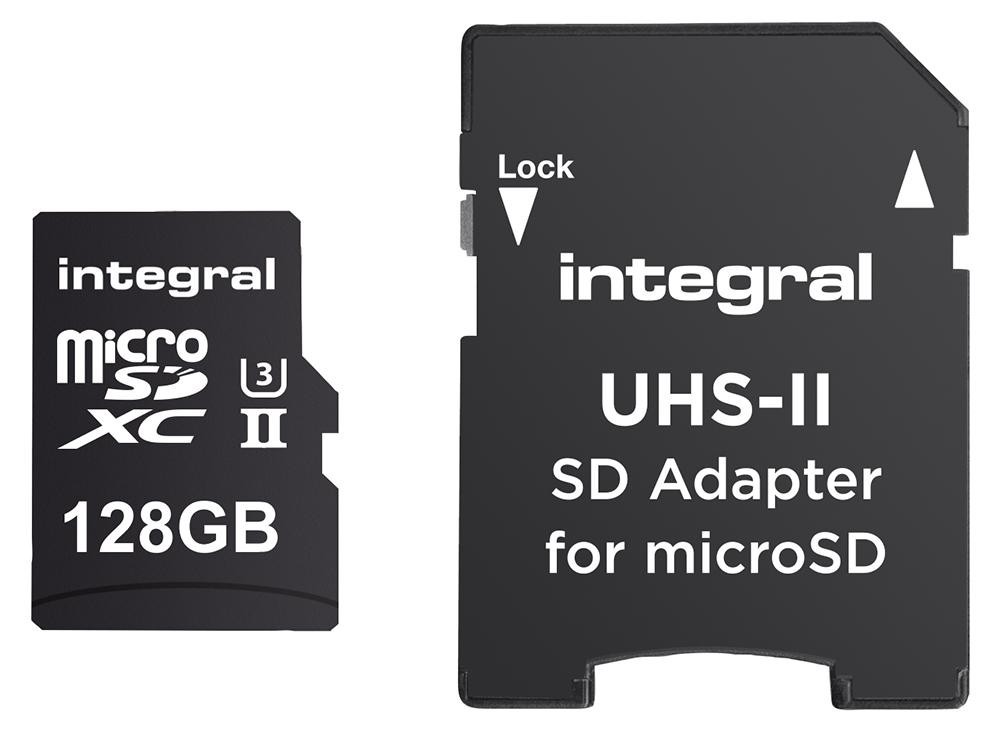 Integral Inmsdx128G-280/100U2 128Gb Ultimapro Microsdxc V60 + Adaptor