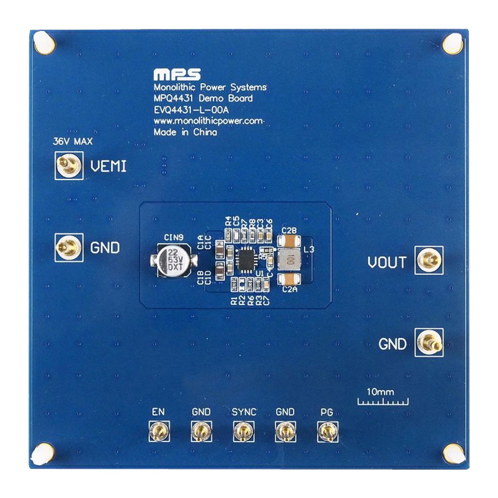 Monolithic Power Systems (Mps) Evq4431-L-00A Eval Board, Synchronous Step Down Conv