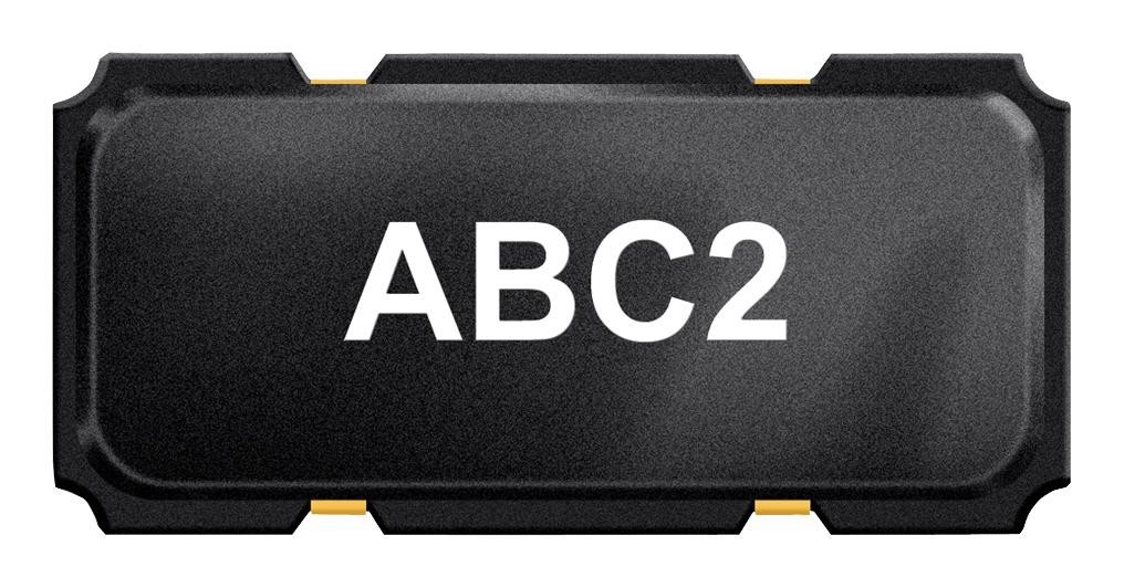 Abracon Abc2-3.6864Mhz-4-T Crystal, 3.6864Mhz, 18Pf, 11.8mm X 5.5mm
