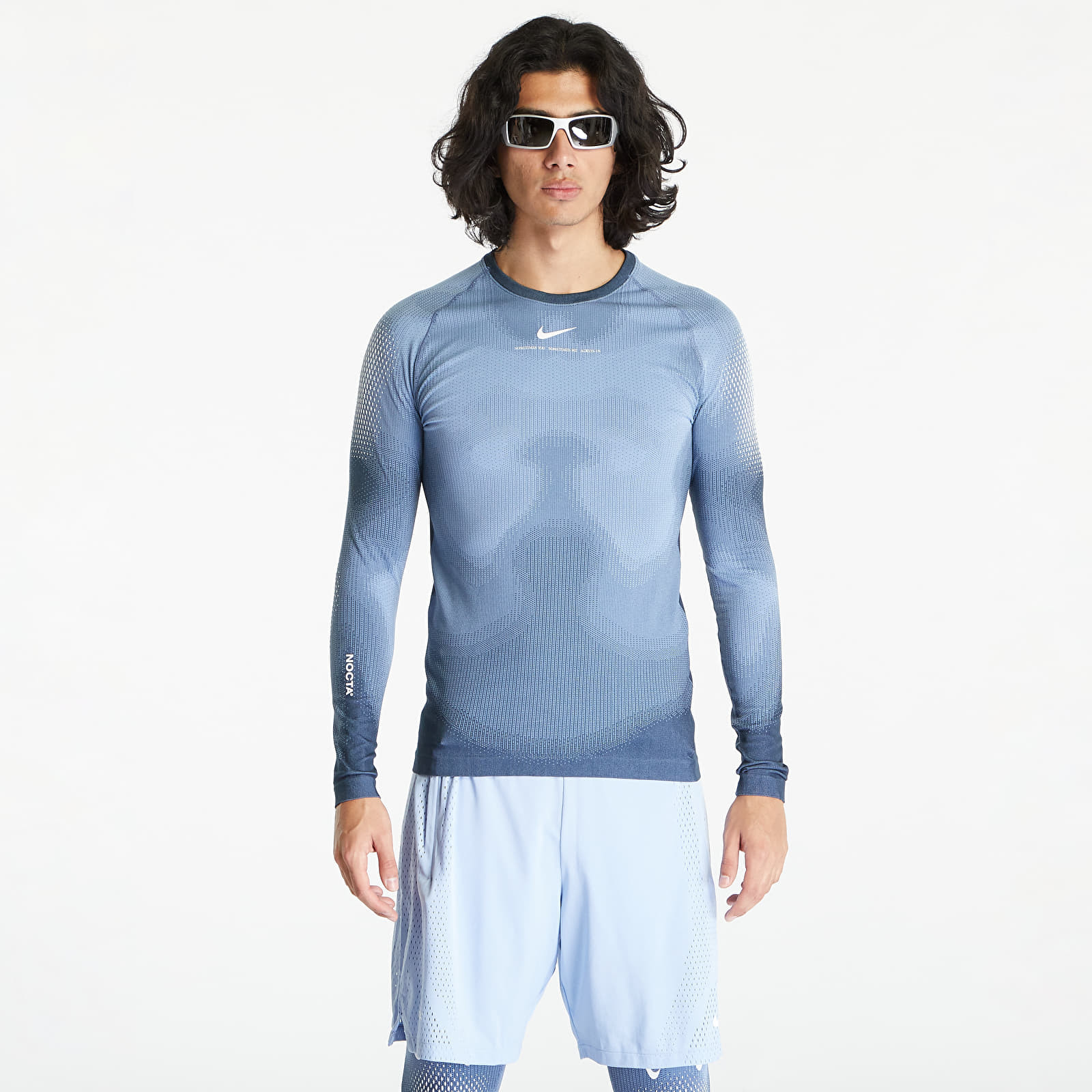 Nike x NOCTA NRG Dri-FIT Engineered Knit Long Sleeve Tee Cobalt Bliss/ Dark Obsidian