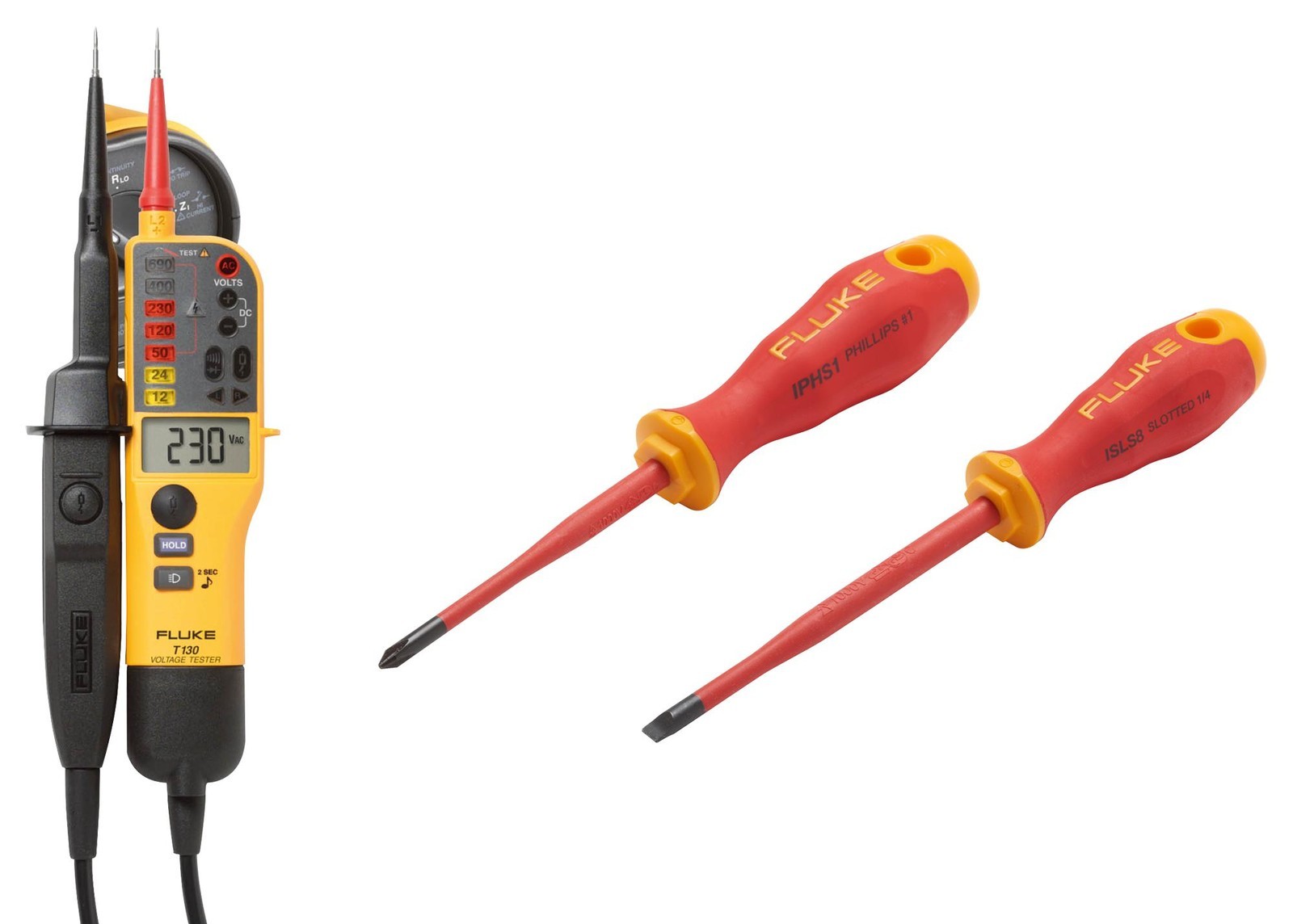 Fluke T130/sd - Promo Voltage/continuity Tester W/screwdriver