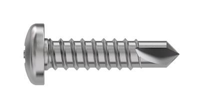 TR Fastenings 5.5 X 25 M4Stdx Z100 Pan Din7504 Pan Head Screw, Steel, 5.5X25mm