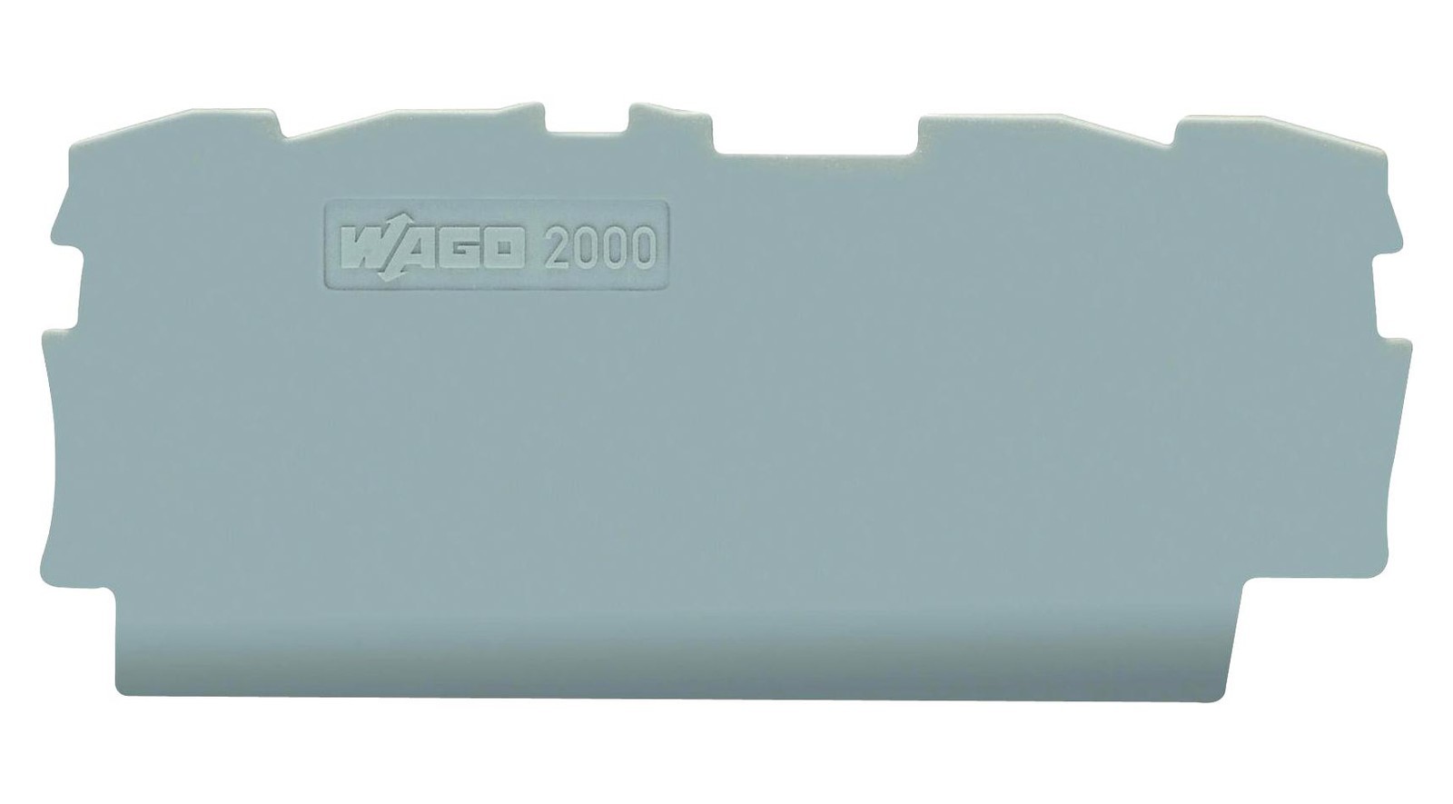 WAGO 2000-1491. End And Intermediate Plate, Rail, Gray