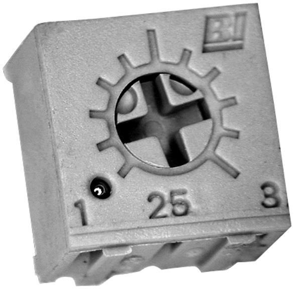 Tt Electronics/bi Technologies 25Pr50Klf Trimmer Potentiometer, 50Kohm 1Turn Through Hole