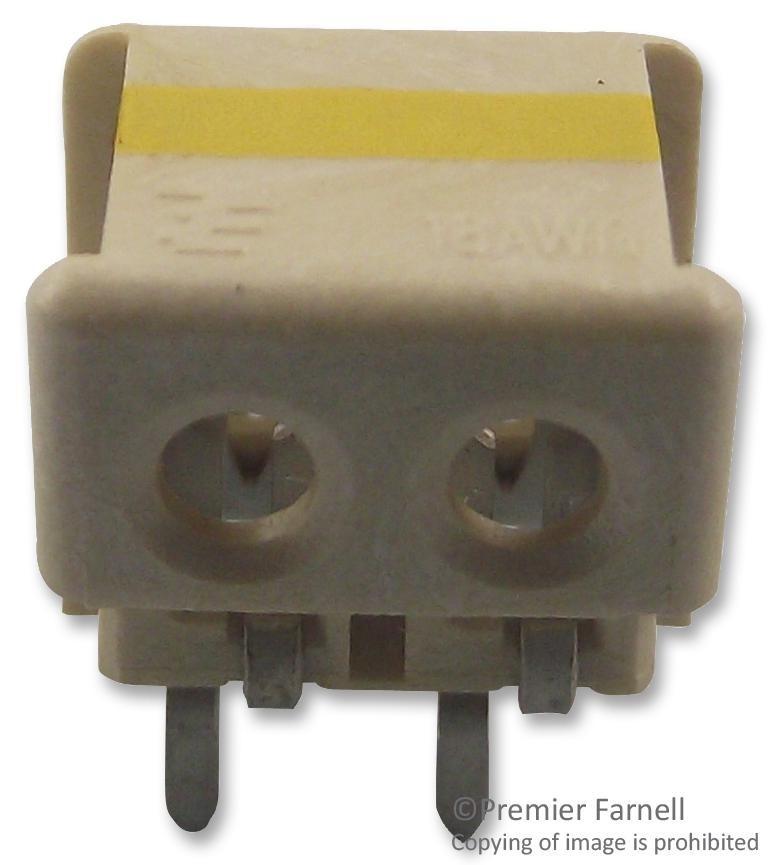 Te Connectivity 2106751-2 Connector, Yellow, Th, 18Awg, 2Way