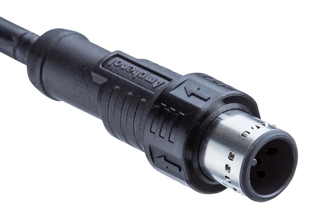 Amphenol LTW Msxs-08Bmm-Pr8X01 Sensor Cord, M12 R/a Plug-Free End, 3.3