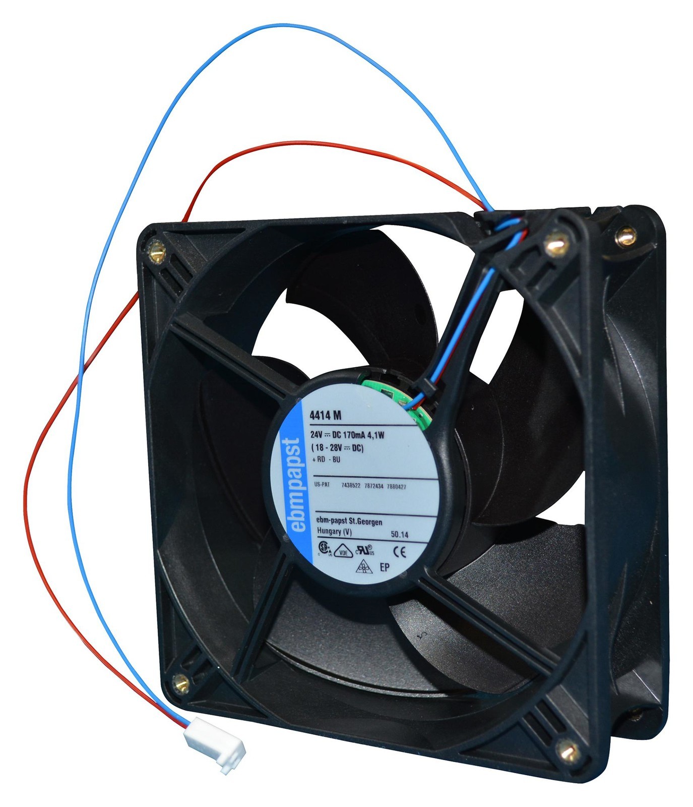 ebm-papst 8414Ngh-F00 Fan, 80mm, 24Vdc, Insert & Connector