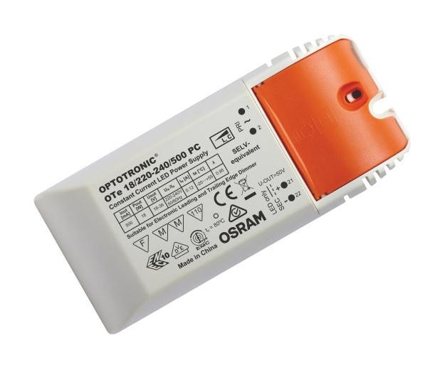 Osram Ote18/220-240/500-Pc Led Driver, Constant Current, 18W