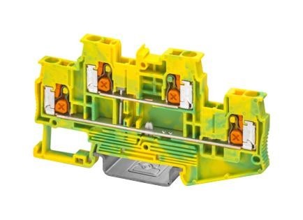 Phoenix Contact 1453897 Terminal Block, Din Rail, 4Pos, 12Awg