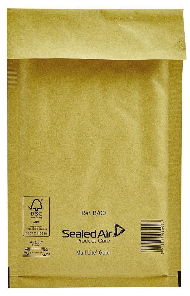 Sealed Air 7984 Mail Lite Gold 120X120mm 100/box B/00