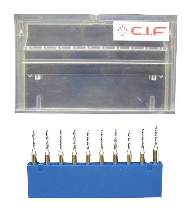 Cif Du70.10 Drill, Carbide, Ã 1.0mm, 10Pcs