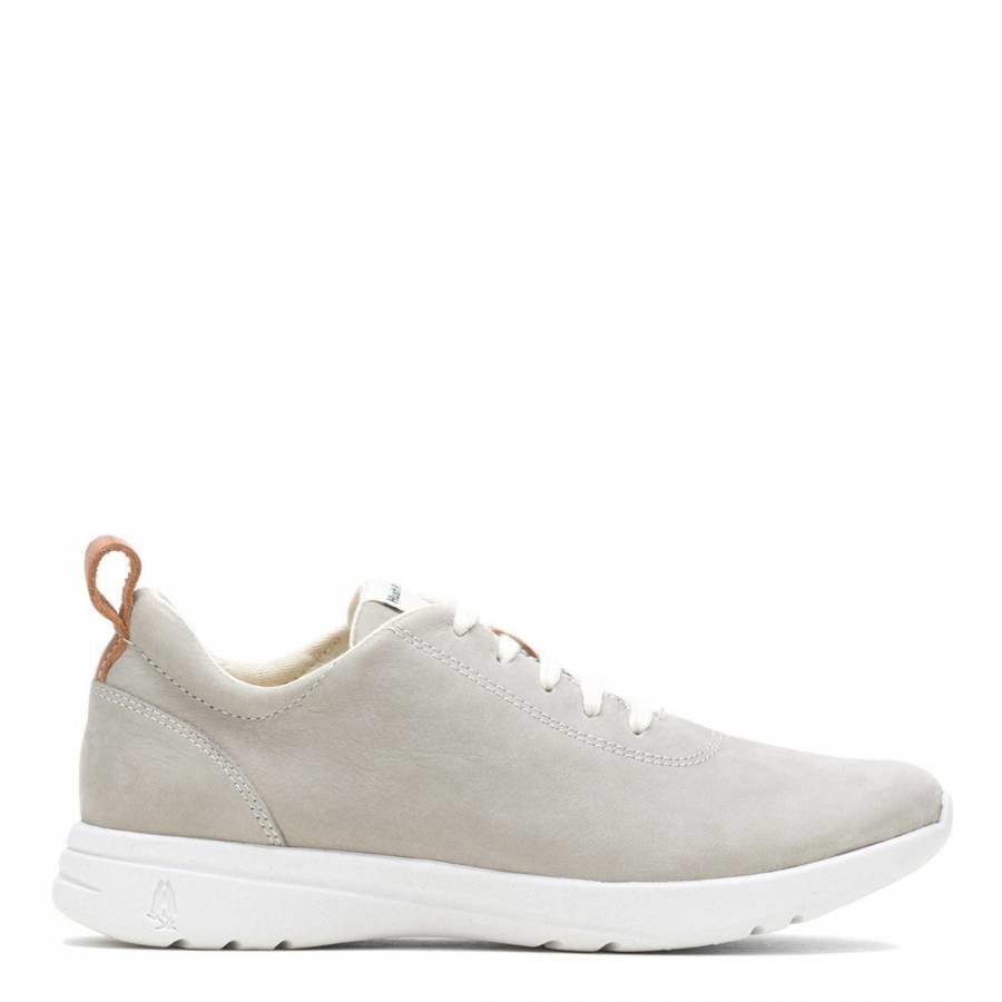Grey Leather Good Lace Up Sports Shoe