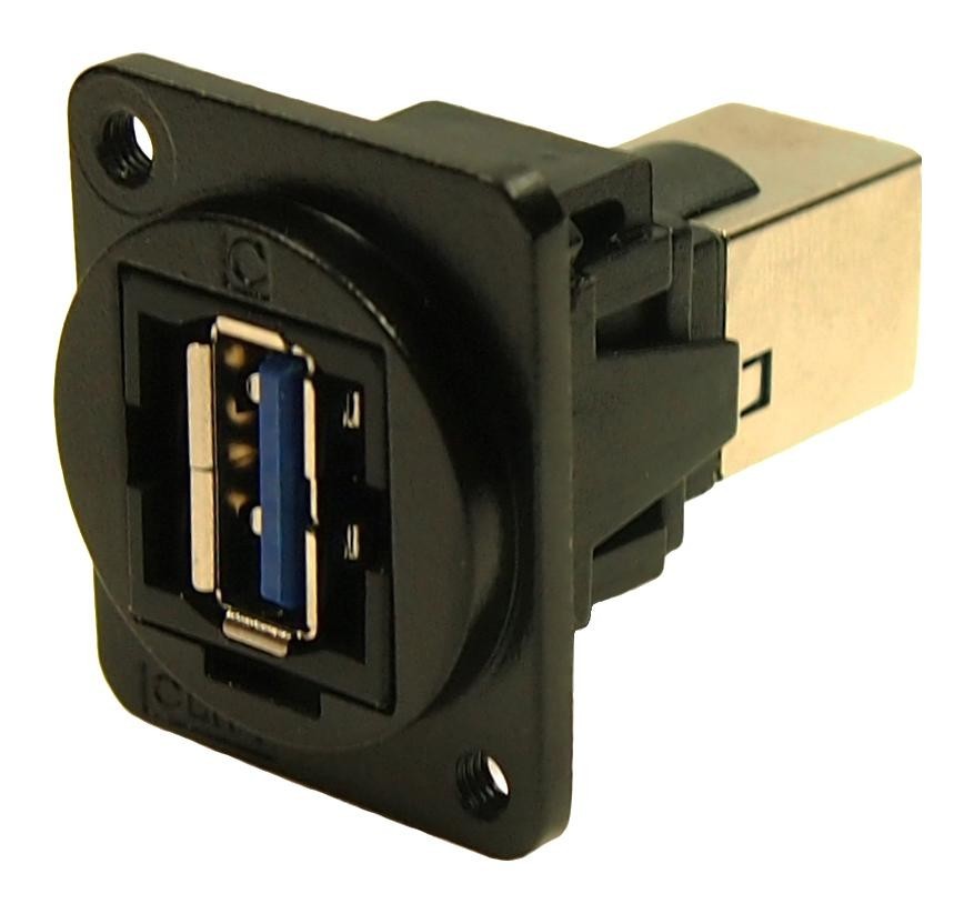 Cliff Electronic Components Cp30206Nm3B Usb Adapter, 3.0 Type B Rcpt-Type A Rcpt