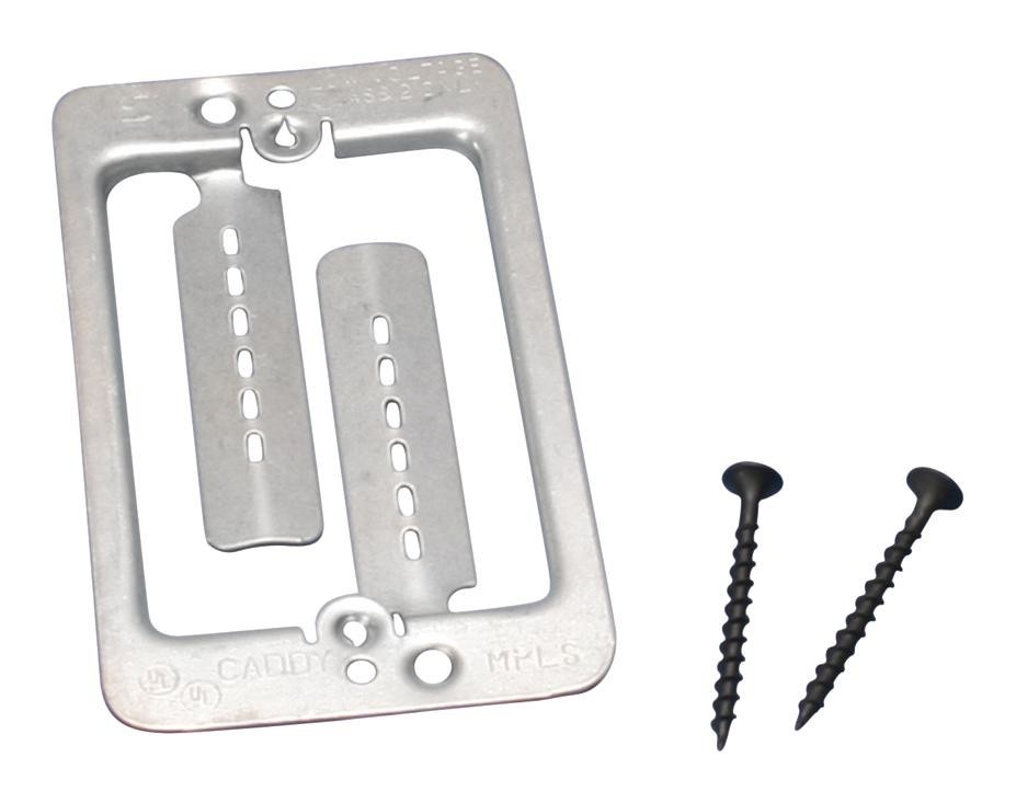 Nvent Caddy Mpls Mounting Plate W/screw, 1 Gang, Steel