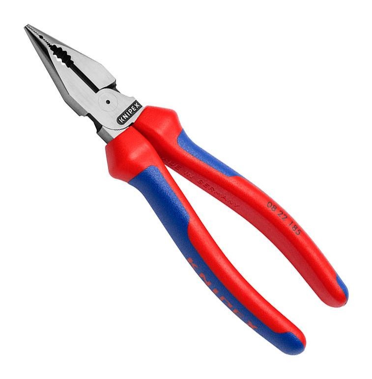 Knipex 08 22 185 Combination Plier, Needle Nose, 185mm