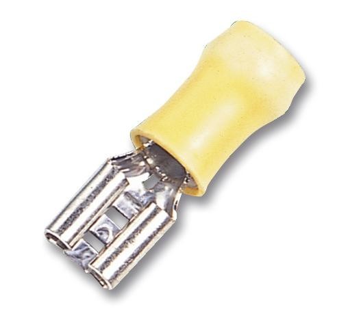 Amp Connectors / Te Connectivity 150432-1 Crimp Terminal, Female, Yellow