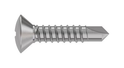 TR Fastenings 3.9 X 25 Ipstdx Z100 Din7504 Countersunk Head Screw, Steel, 3.9X25mm