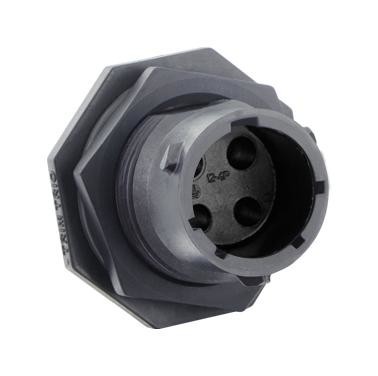 Souriau Utsx7124Pscr Circular Connector, Rcpt, 4Pos, Screw