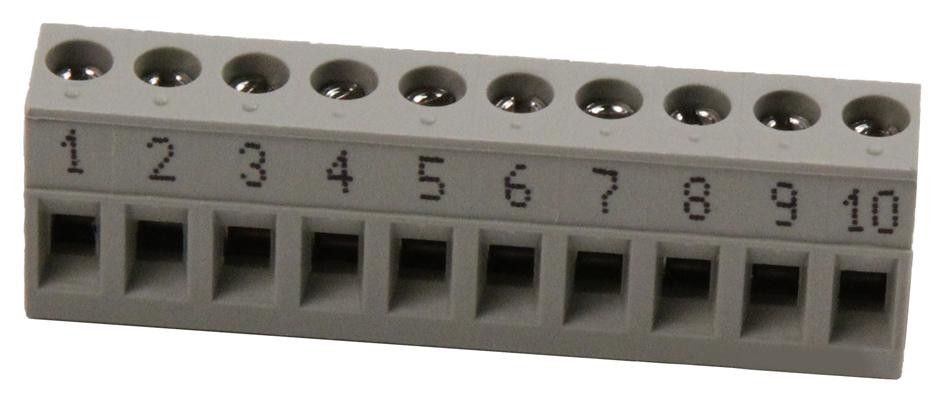 Wieland Electric 25.340.1053.0 Terminal Block Pluggable 10 Position, 22-12Awg