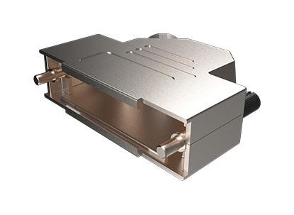 Amphenol Communications Solutions 8655Mhra3701Lf D Sub Backshell, 45Deg, Size Dc, Zinc