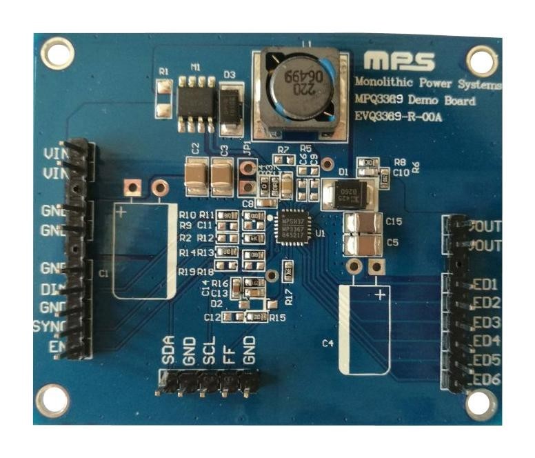 Monolithic Power Systems (Mps) Evq3369-R-00A Eval Board, 6-Ch, Boost Wled Driver
