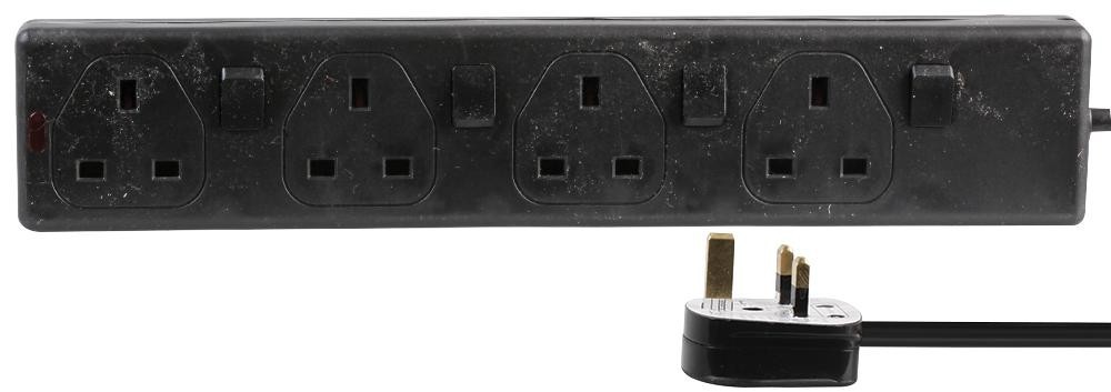 Pro Elec Pel00039 Extension Lead 4G Ind Sw Blk 5M