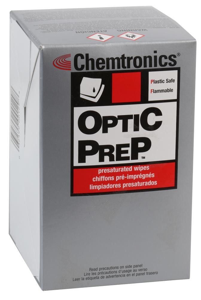 Chemtronics Cp410 Wipes, Presaturated, Optic, Bx50, Pk50