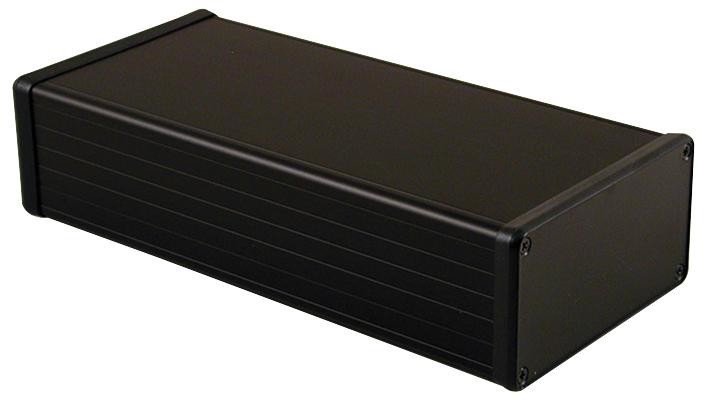 Hammond 1455N2202Bk Box, Black, Plastic End Plate