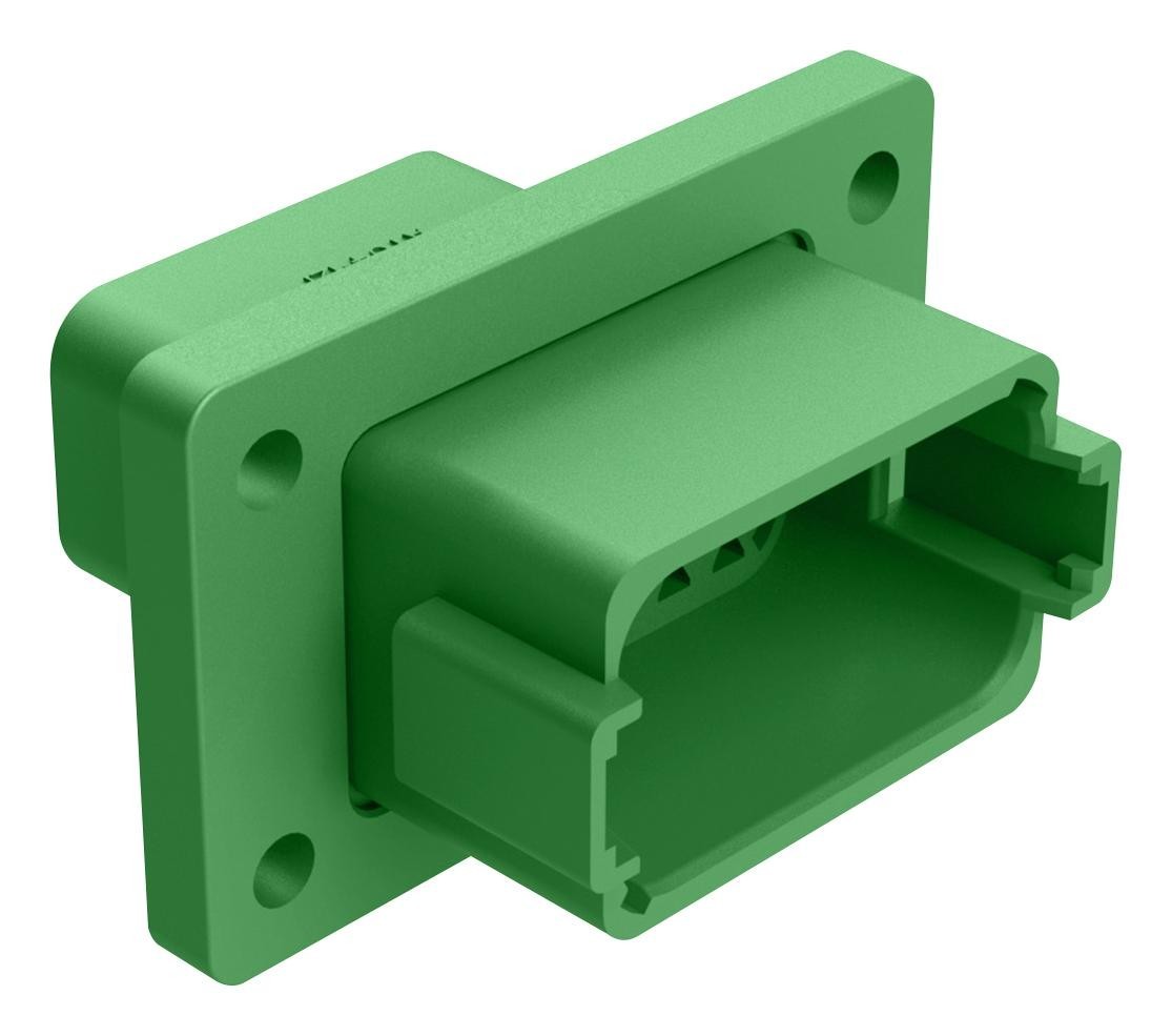 Amphenol Sine/tuchel At04-12Pc-Cl03 Housing, Rcpt, 12Pos, Plastic, Green