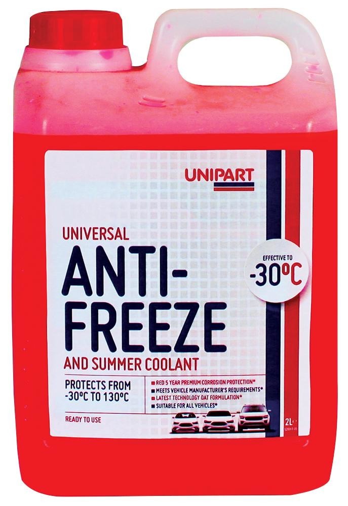 Unipart Uafrtu2 Anti Freeze And Coolant, Bottle, 2L