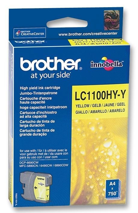 Brother Lc1100Hyy Ink Cartridge,lc1100Hyy,hi-Capacitor,yel