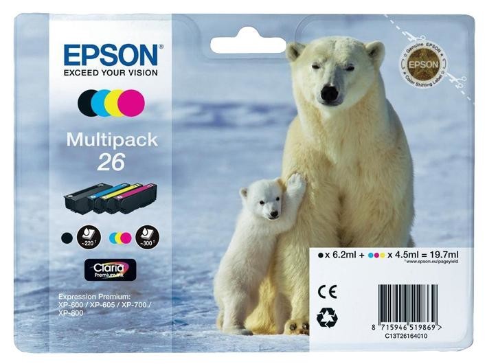 Epson C13T26164010 Ink Cartridge, T2616,multipack,epson