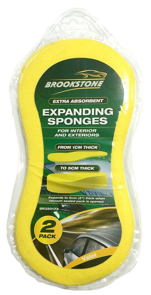 Brookstone Br320173 Expanding Sponge 2Pc