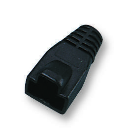 MH Connectors Rj45Srb-Black Boot, Rj45, Black, Pk8