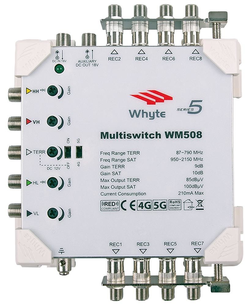 Whyte 10001 Multiswitch, 5-Wire, 8 Way