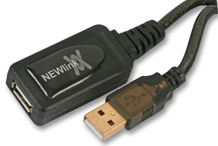 Newlink Usb2 Rep10 Usb Cable, 2.0A Plug-A Rcpt, 10M
