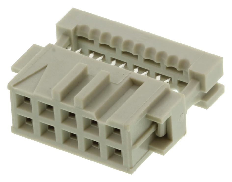 Amp Connectors / Te Connectivity 1-215911-0 Connector, Receptacle, Idc, 2.54mm, 10P