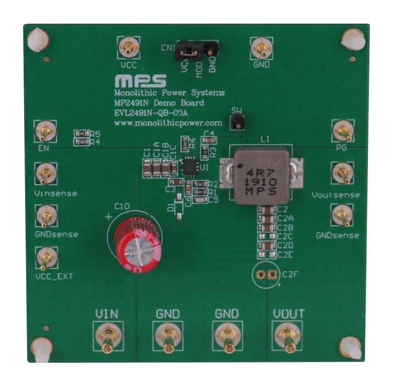 Monolithic Power Systems (Mps) Evl2491N-Qb-00A Evaluation Board, Dc/dc Buck Converter