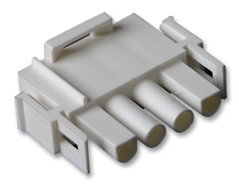 Amp Connectors / Te Connectivity 350779-4 Connector, Housing, Plug, 4 Way, Nylon