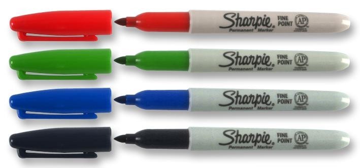 Sharpie S0811010 Marker Fine Tip, 4 Colour