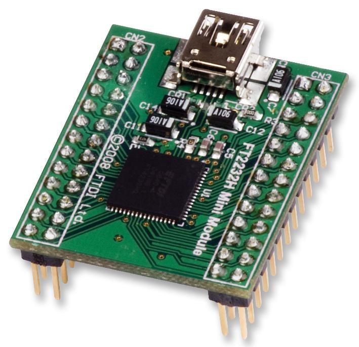 FTDI Ft2232H Mini Module Mini Module, Usb - Serial Comm Interface