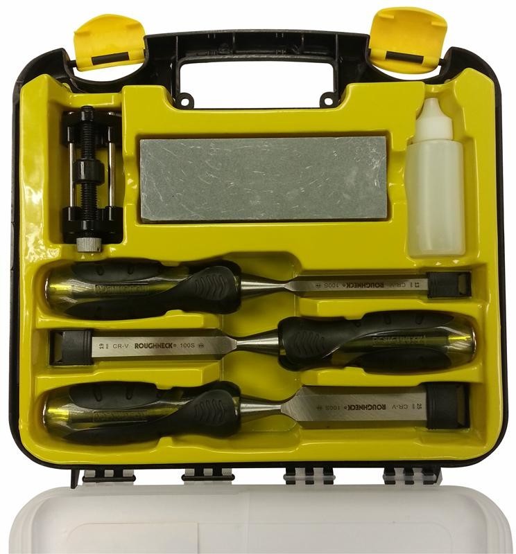 Roughneck 30-165 Chisel And Sharpening Set