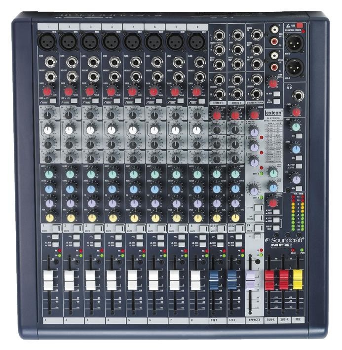 Soundcraft Mfxi8 Mixer, 8 Channel